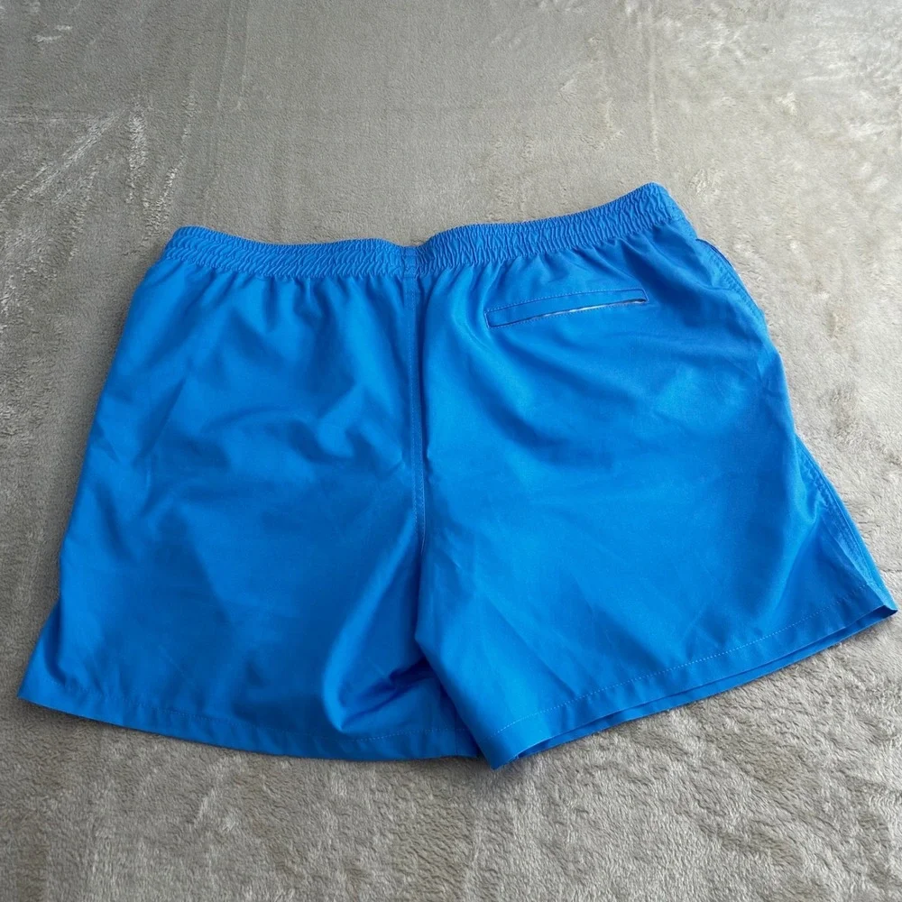 Duvin Design Co Mens 2XL Swim Trunks Blue Filthy Flamingo Surf Gang Board Shorts